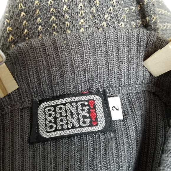 Y2k Babydoll Dress or Skirt? Knit Gold Metallic Sm - Picture 4 of 7